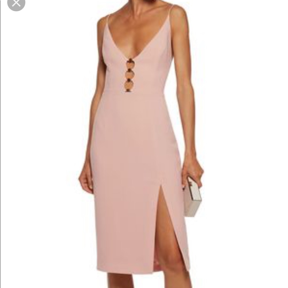 Zimmerman crepe cutout embellished dress